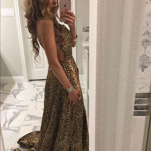 Leapord ball gown - Picture 2 of 4